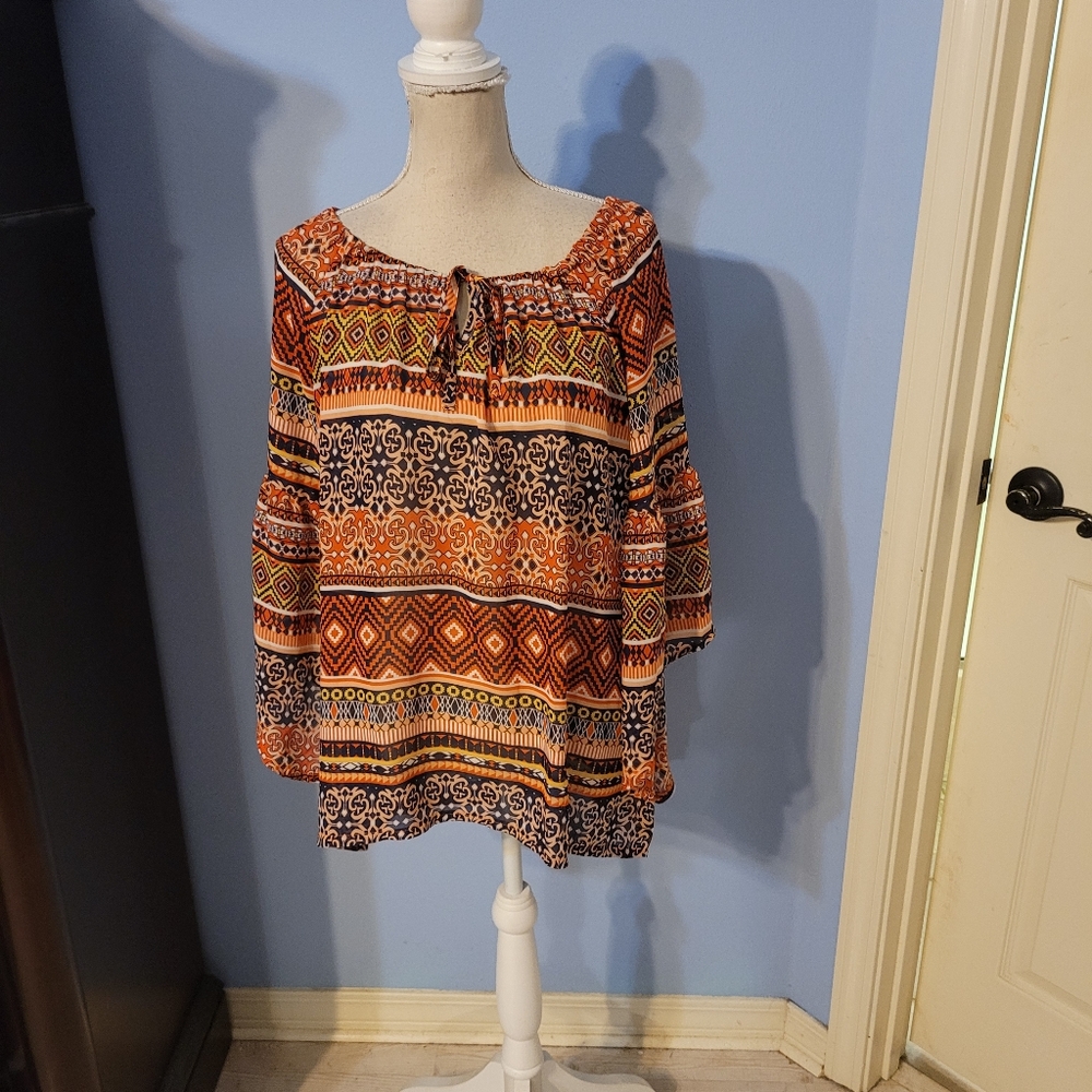 New Directions Large Womens Blouse